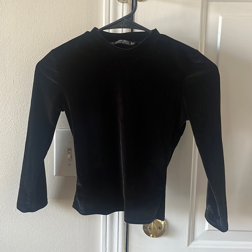 Velvet Bershka top